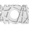 Ekena Millwork Novo Architectural Grade PVC Ceiling Medallion, 10"W x 6 5/8"H x 3"ID x 3 1/2"C x 1"P, One-Piece CMP10X6NO-03000 - alternate 1